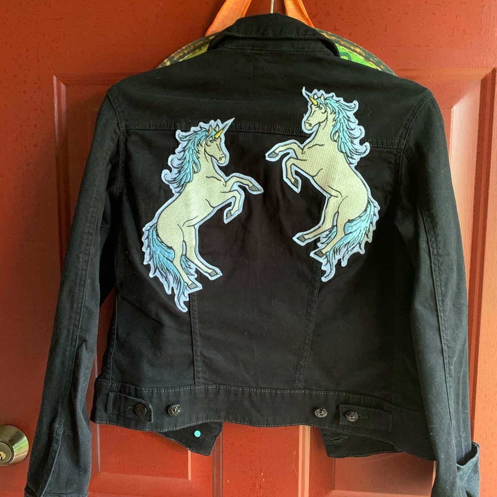 LLR Unicorn jean jacket XS